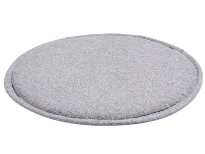Světle šedý látkový podsedák Kave Home Silke 35 cm