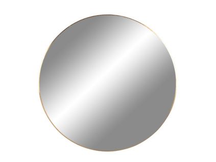 Zlaté kulaté závěsné zrcadlo Vincent 40 cm