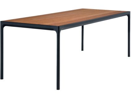 Přírodní bambusový zahradní jídelní stůl HOUE Four 210 x 90 cm