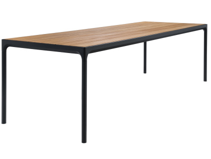 Přírodní bambusový zahradní jídelní stůl HOUE Four 270 x 90 cm