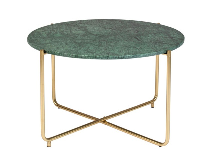 Zelený mramorový konferenční stolek WLL TIMPA 70 cm