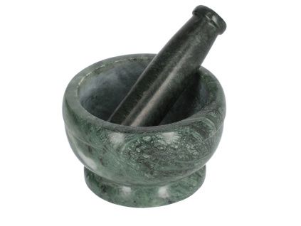 Zelený mramorový hmoždíř Kave Home Cindea