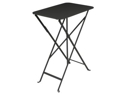 Černý kovový skládací stůl Fermob Bistro 37 x 57 cm