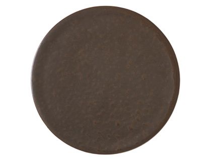 Tmavě hnědo šedý porcelánový dezertní talíř AUDO NEW NORM 13,5 cm