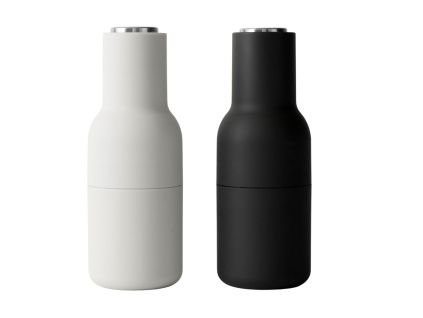 Set dvou šedo černých silikonových mlýnků na sůl a pepř AUDO GRINDER III. 20,5 cm