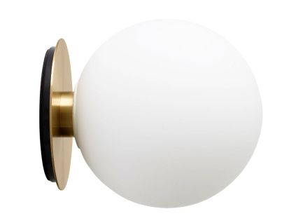 Matně opálově bílé skleněné nástěnné/stropní světlo AUDO TR 22 cm