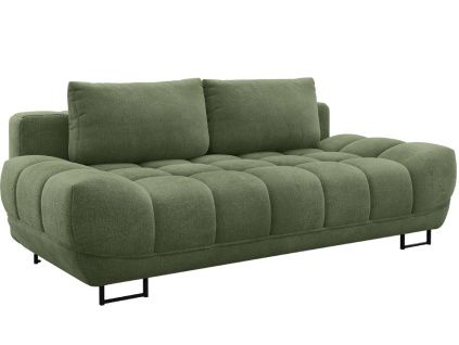 Zelená čalouněná trojmístná rozkládací pohovka Windsor & Co Cirrus 215 cm