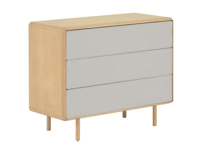 Jasanová komoda Kave Home Anielle 99 x 42 cm
