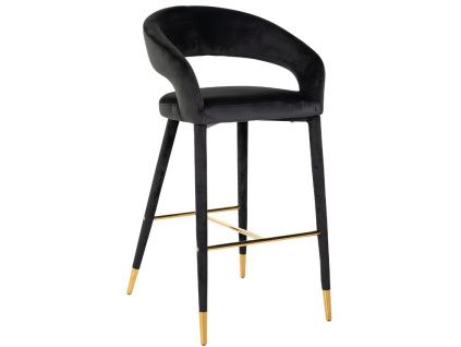 Sametová barová židle Gia 76 cm