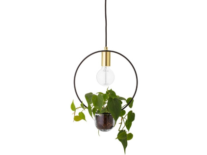 Černo zlaté kovové závěsné světlo Bloomingville Caralina 30 cm -fv-interier-25