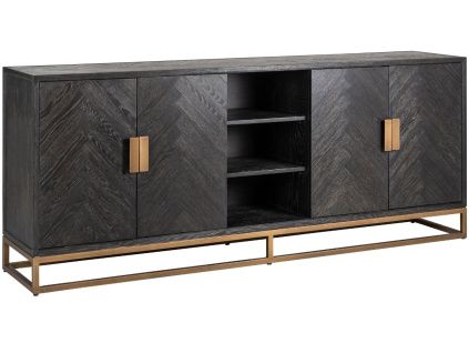 Dubová komoda Blackbone 225 x 45 cm