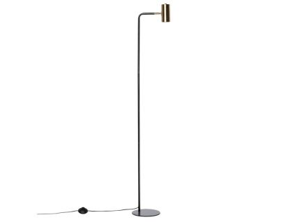 Zlatá kovová stojací lampa Somcasa Rugat 158 cm