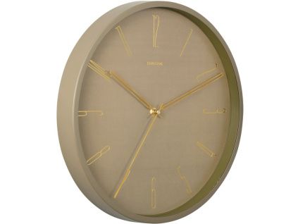 Zelené kovové nástěnné hodiny Saeli 35 cm