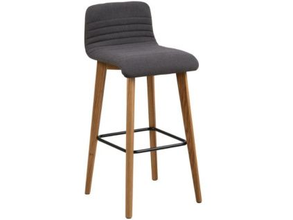 Antracitově šedá barová židle Areta 75 cm