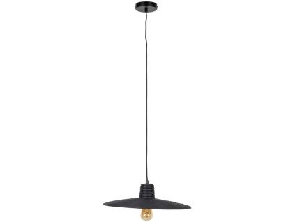 Černé ratanové závěsné světlo ZUIVER BALANCE 45 cm