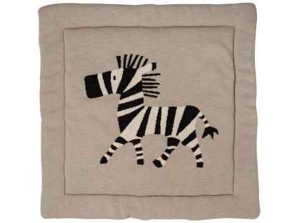 Béžová hrací deka Quax Zebra 100 x 100 cm
