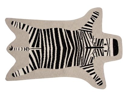 Béžový látkový koberec Quax Zebra 97 x 132 cm