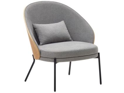 Šedé čalouněné křeslo Kave Home Eamy
