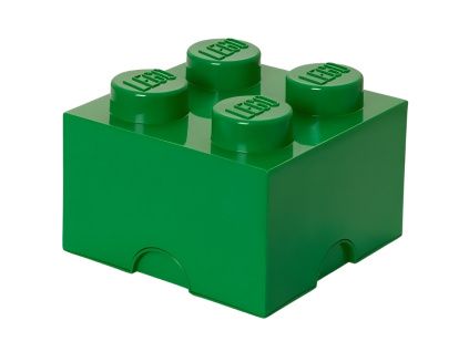 Tmavě zelený úložný box LEGO® Smart 25 x 25 cm
