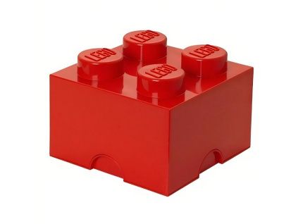 Červený úložný box LEGO® Smart 25 x 25 cm