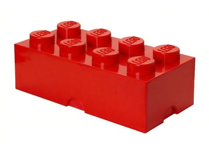 Červený úložný box LEGO® Smart 25 x 50 cm