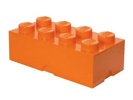 Oranžový úložný box LEGO® Smart 25 x 50 cm