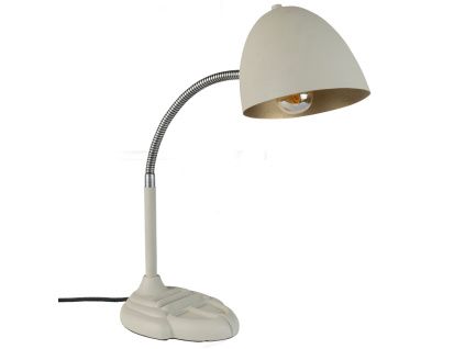 Béžová kovová stolní lampa DUTCHBONE JANNA