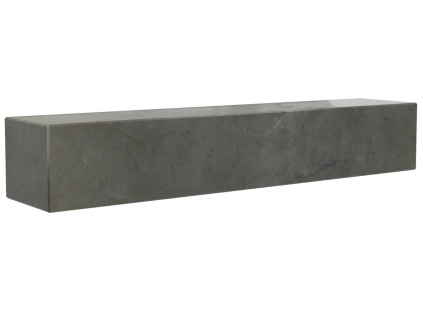 Hnědo šedá mramorová nástěnná police AUDO PLINTH 60 cm