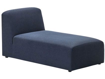 Tmavě modrá látková lenoška Kave Home Neom 152 cm