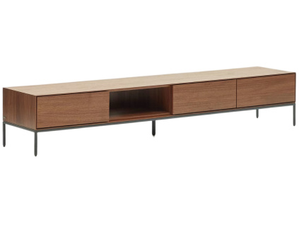 Ořechový TV stolek Kave Home Vedrana 195 x 40 cm