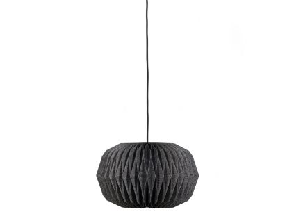 Černé papírové závěsné světlo Pylon 44 cm