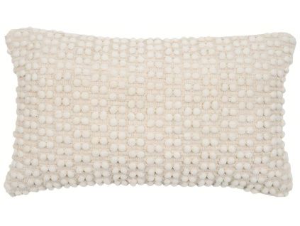 Bílý povlak na polštář Kave Home Mascarell 30 x 50 cm