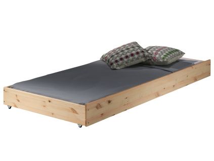 Přírodní borovicová zásuvka k posteli Vipack Pino 195 x 90 cm
