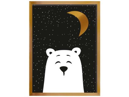 Dětský obraz Funny Band bear 40 x 30 cm