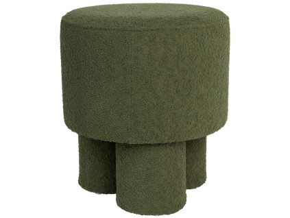 Zelená bouclé stolička WLL MARCOS 44 cm