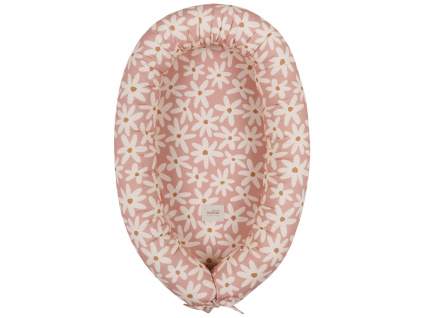 Růžové bavlněné hnízdečko Blush Daisies 85 cm