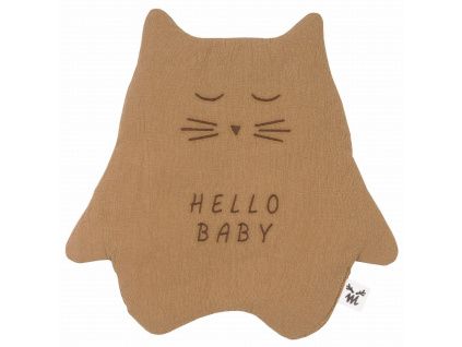 Hnědý bavlněný muchláček Hello Baby 30 cm