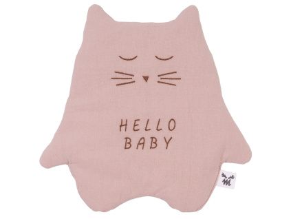 Růžový bavlněný muchláček Hello Baby 30 cm