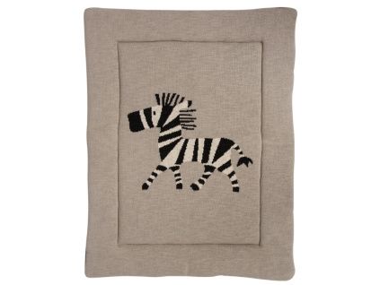 Béžová hrací deka Quax Zebra 93 x 73 cm