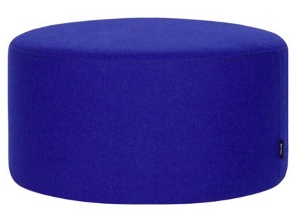 Modrý vlněný puf Folk 50 cm