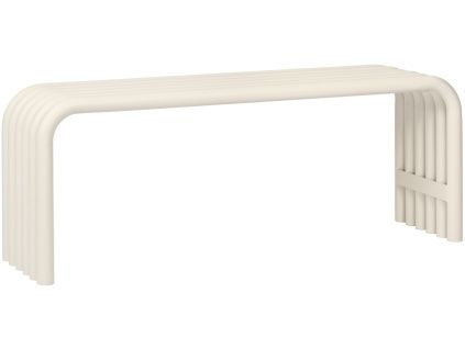 Béžová kovová lavice Nokk 114 cm