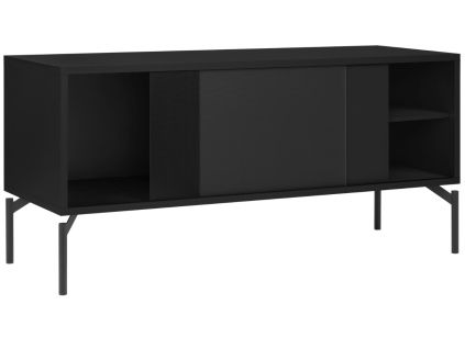 Černý TV stolek Met 116 x 42 cm