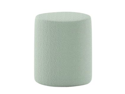 Zelená bouclé stolička Vipack Moon 41,5 cm
