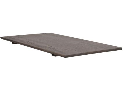 Tmavě hnědá dubová prodlužovací deska ke stolu ROWICO FILIPPA 50 x 90 cm