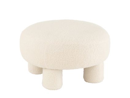 Bílá čalouněná stolička J-line Benny 28 cm