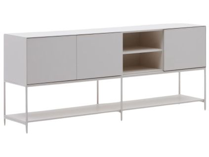 Bílá lakovaná komoda Kave Home Vedrana 195 x 40 cm