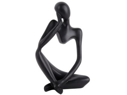 Černá dekorativní soška Imagination 23,5 cm