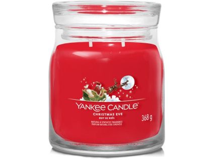Střední vonná svíčka Yankee Candle Christmas Eve Signature