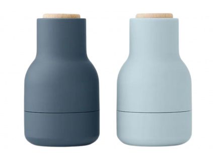 Set dvou modrých silikonových mlýnků na sůl a pepř AUDO GRINDER 10,5 cm
