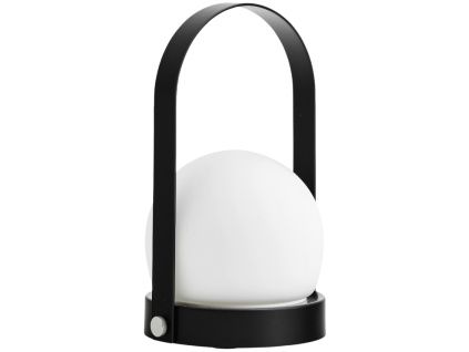 Černá skleněná LED lampa AUDO CARRIE